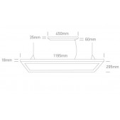 40W LED pakabinama panelė,...