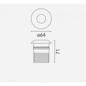 3W LED įleidžiamas į žemę...