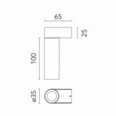 6W LED sieninis šviestuvas...