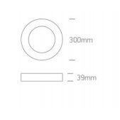 30W LED apvalus plafonas,...