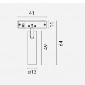 2W LED akcentinis...