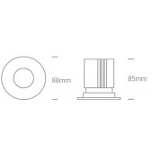 12W LED įleidžiamas,...