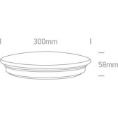 15W LED plafonas, baltas,...