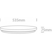 50W LED plafonas, baltas,...