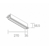 20W LED užglaistomas...