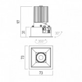 10W LED įleidžiamas...