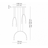 37,2W LED pakabinamas...