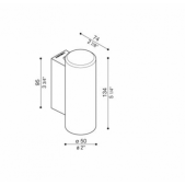 5W LED sieninis šviestuvas...