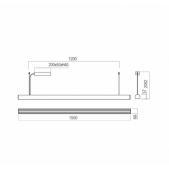 35W LED pakabinamas...