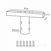 Gatvės šviestuvo T formos...