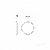 12W LED lubinis šviestuvas...