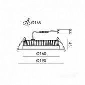 20W LED įleidžiamas...