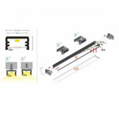 LED juostos profilis SLIM8...