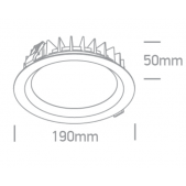 25W LED įleidžiamas...