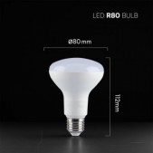11W LED lemputė, R80, E27,...