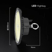 150W LED UFO sandėlio...