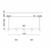 10,5W LED pakabinamas...