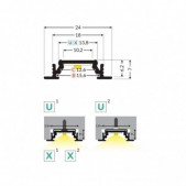LED juostos profilis...