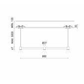 6,3W LED pakabinamas...