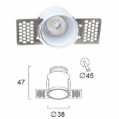 4W LED užglaistomas...
