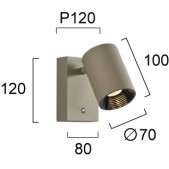 8W LED sieninis šviestuvas...