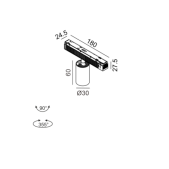 5,4W LED šviestuvas TUB S A...