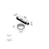 6,3W LED šviestuvas SOL į...