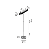 7W LED pakabinamas...