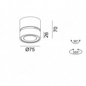 7W LED paviršinis...
