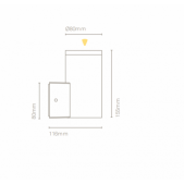 13W LED sieninis lauko...