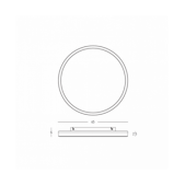 42W LED lubinis šviestuvas,...