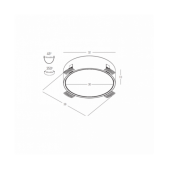 36W LED užglaistomas...