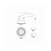 8W LED užglaistomas...