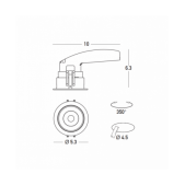 8W LED užglaistomas...