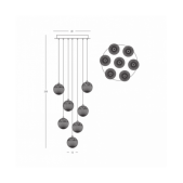 52W LED pakabinamas...