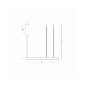 59W LED pakabinamas...