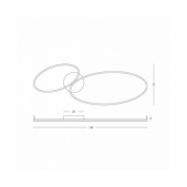 69W LED lubinis šviestuvas,...