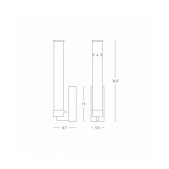 9W LED sieninis šviestuvas,...