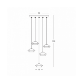 45W LED pakabinamas...