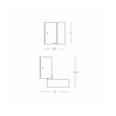 6W LED sieninis fasado...