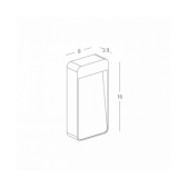 6W LED sieninis lauko...
