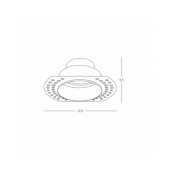 Užglaistomas šviestuvas,...