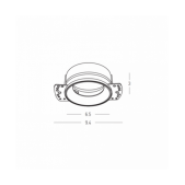 Užglaistomas šviestuvas,...
