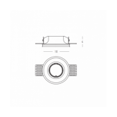 Užglaistomas šviestuvas,...