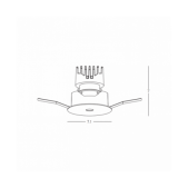 7W LED įleidžiamas...