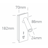 3W LED įleidžiamo montavimo...
