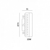 13W LED lemputė, GX53,...