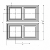 2-vietis rėmelis RETRO,...