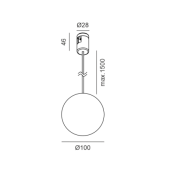 4W LED šviestuvas AIR SFERA...
