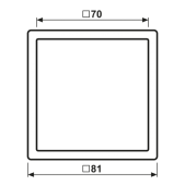 1 pozicijos rėmelis, rudas...